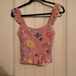 Aeropostale floral crop top